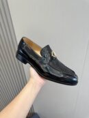 Dior Black Leather Penny Loafers