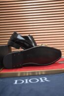 Dior Black Leather Wingtip Oxford Shoes