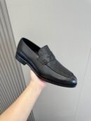 Dior Black Patent Leather Penny Loafers