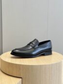 Dior Black Patent Leather Penny Loafers