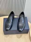 Dior Black Patent Leather Penny Loafers