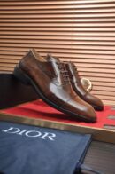 Dior Brown Leather Wingtip Oxford Shoes