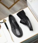 Dior Granville Black Suede Loafers