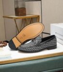 Dior Granville Grey Leather Loafers