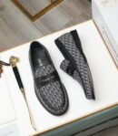 Dior Granville Grey Leather Loafers