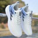 Dynamic Flame Design Fashion Sneakers - Stylish Colorways