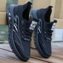 Dynamic Side Design Knit Strap Sneakers - Modern Style