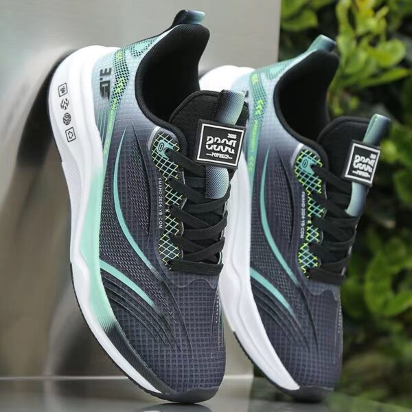 Futuristic Gradient Pattern Fashion Sneakers - Image 2