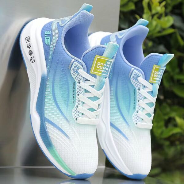 Futuristic Gradient Pattern Fashion Sneakers - Image 3