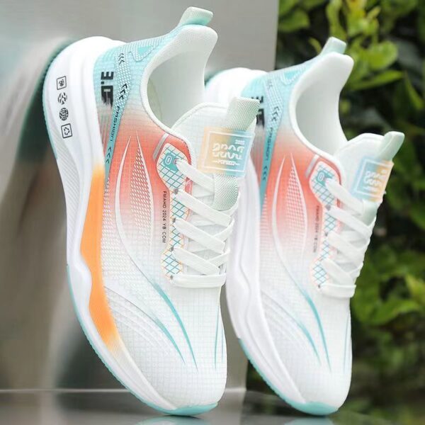 Futuristic Gradient Pattern Fashion Sneakers