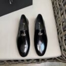 Giuseppe Zanotti Black Patent Leather GZ Logo Loafers