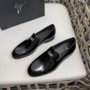 Giuseppe Zanotti Black Patent Leather GZ Logo Loafers