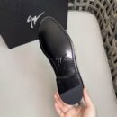 Giuseppe Zanotti Black Suede GZ Logo Loafers
