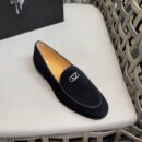 Giuseppe Zanotti Black Suede GZ Logo Loafers
