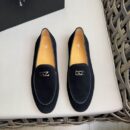 Giuseppe Zanotti Black Suede GZ Logo Loafers