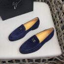 Giuseppe Zanotti Blue Suede GZ Logo Loafers