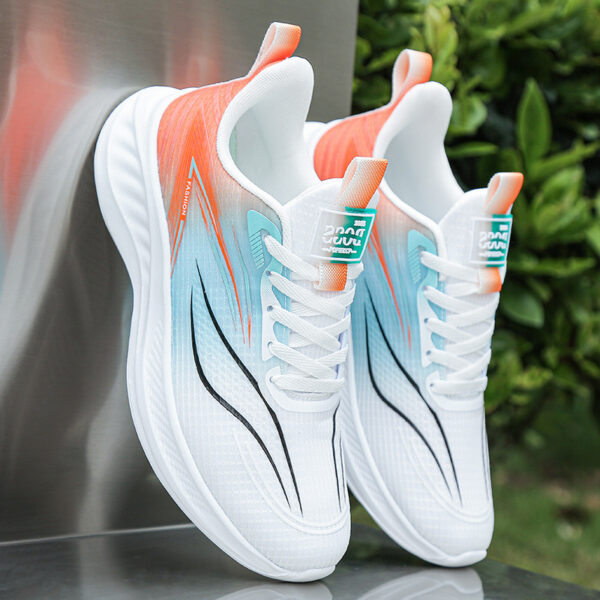 Gradient Color Dynamic Line Fashion Sneakers - Image 3