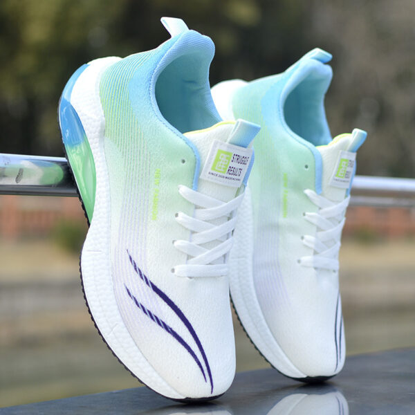 Gradient Mesh Dynamic Stripe Sneakers - Image 2