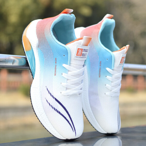 Gradient Mesh Dynamic Stripe Sneakers - Image 3