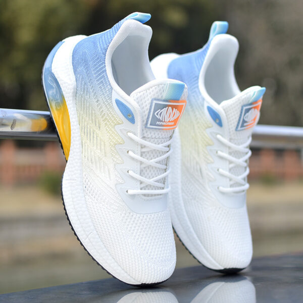 Gradient Mesh Dynamic Stripe Sneakers - Image 5