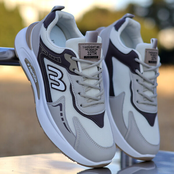 Graphic "3" Fashion Sneakers - Stylish Colorways - Image 2