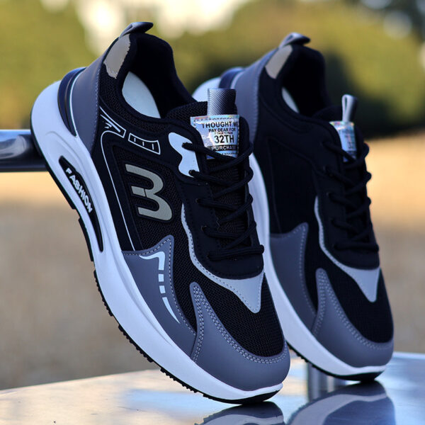 Graphic "3" Fashion Sneakers - Stylish Colorways - Image 3