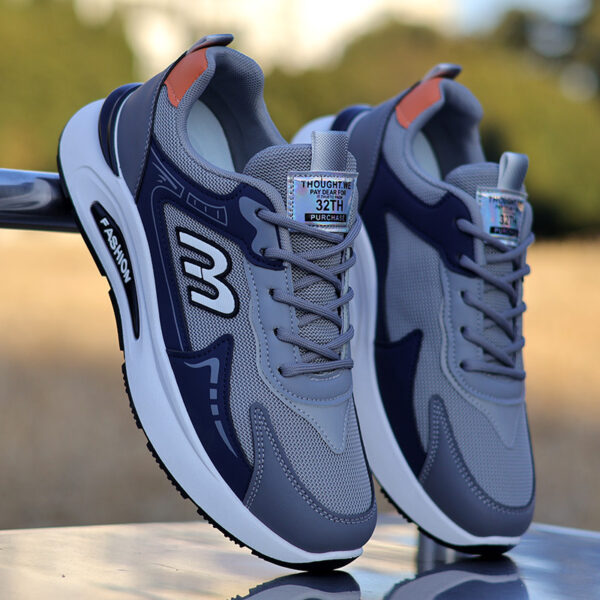 Graphic "3" Fashion Sneakers - Stylish Colorways