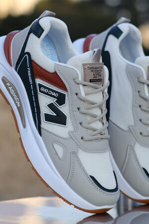 Graphic "M" Logo Fashion Sneakers - Stylish Colorways