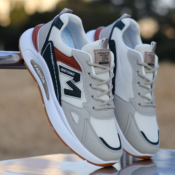Graphic "M" Logo Fashion Sneakers - Stylish Colorways