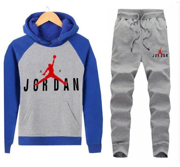 Jordan Color Block Hoodie & Sweatpants Tracksuit - Image 7