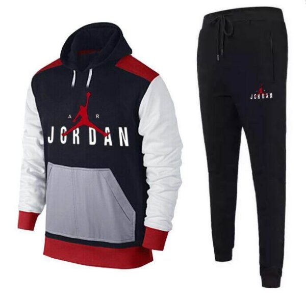 Jordan Color Block Hoodie & Sweatpants Tracksuit - Image 2