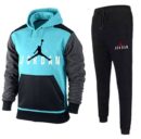 Jordan Color Block Hoodie & Sweatpants Tracksuit