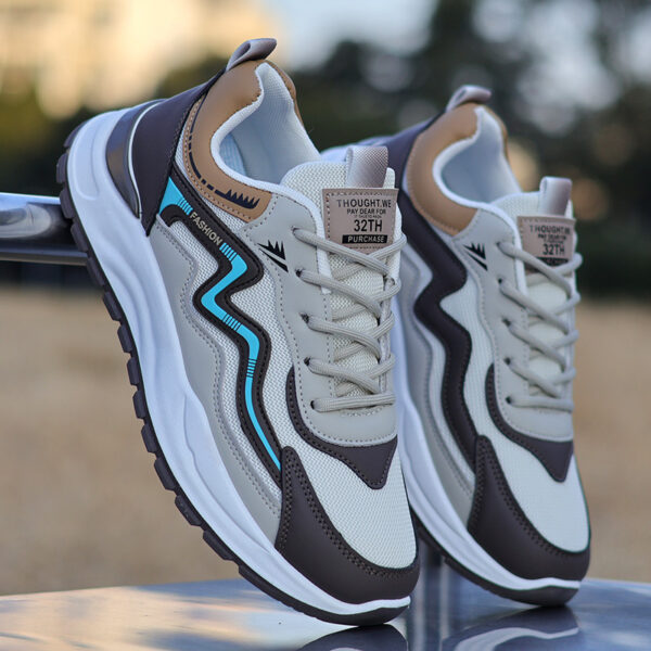 Layered Trail Style Sneakers - Stylish Colorways - Image 3