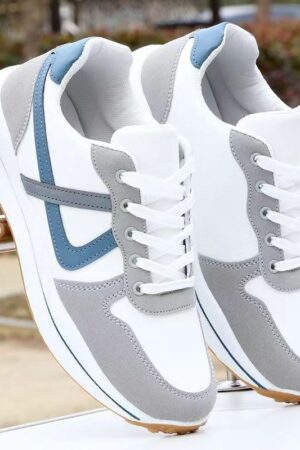 Layered "V" Accent Sport Sneakers - Stylish Colorways