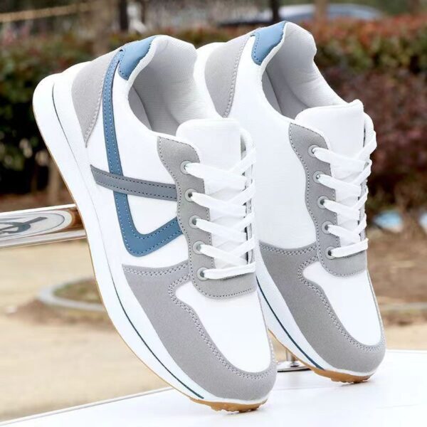 Layered "V" Accent Sport Sneakers - Stylish Colorways