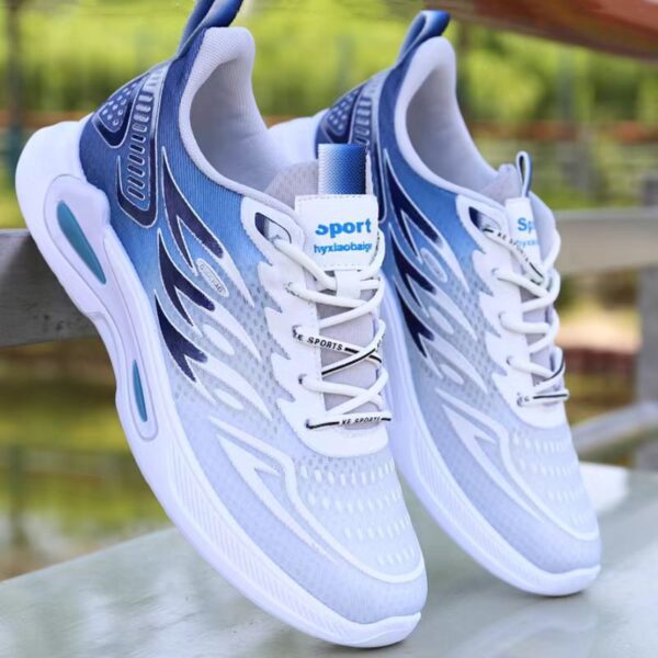 Layered Wind Design Sport Sneakers - Image 3