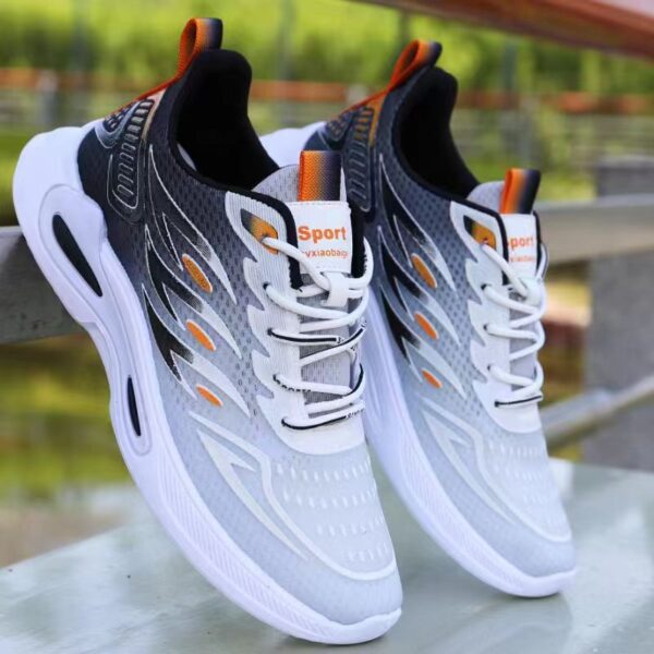 Layered Wind Design Sport Sneakers - Image 2