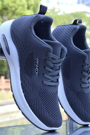Lightweight Knit Air Cushion Sneakers - Stylish Colorways