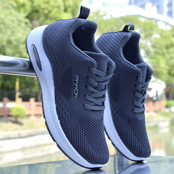 Lightweight Knit Air Cushion Sneakers - Stylish Colorways
