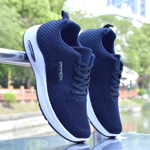 Lightweight Knit Air Cushion Sneakers - Stylish Colorways - Image 4