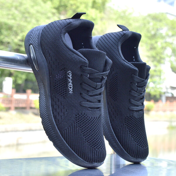 Lightweight Knit Air Cushion Sneakers - Stylish Colorways - Image 3