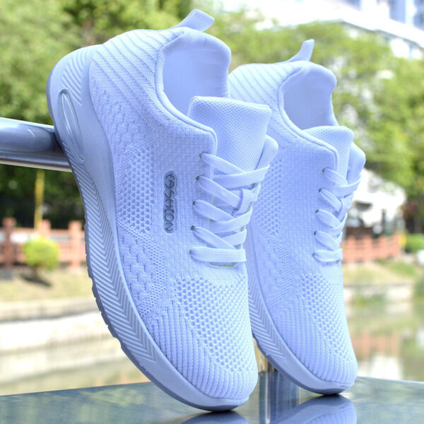 Lightweight Knit Air Cushion Sneakers - Stylish Colorways - Image 2