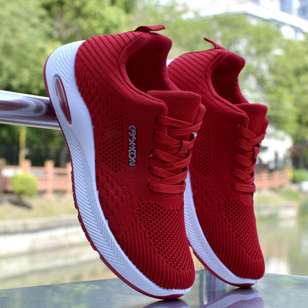 Lightweight Knit Air Cushion Sneakers - Stylish Colorways - Image 6