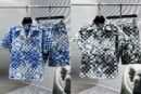 Louis Vuitton Checkered Monogram Shirt & Shorts Set