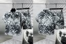 Louis Vuitton Checkered Monogram Shirt & Shorts Set