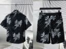 Louis Vuitton Monogram & Floral Shirt & Shorts Set