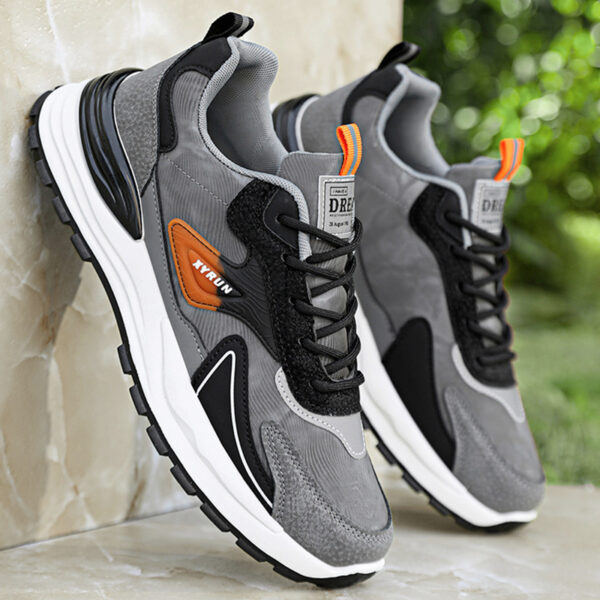 Athletic Fashion Sneakers - Lace-Up with Color Accents. - Image 3