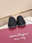 Classic Black Suede Penny Loafers
