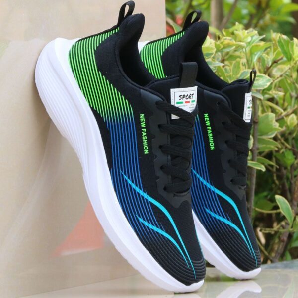 Minimalist Clean Line Sneakers - Image 2