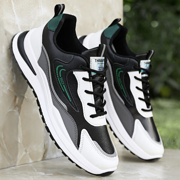 Modern Casual Leather Sneakers - Design in Various Colors.